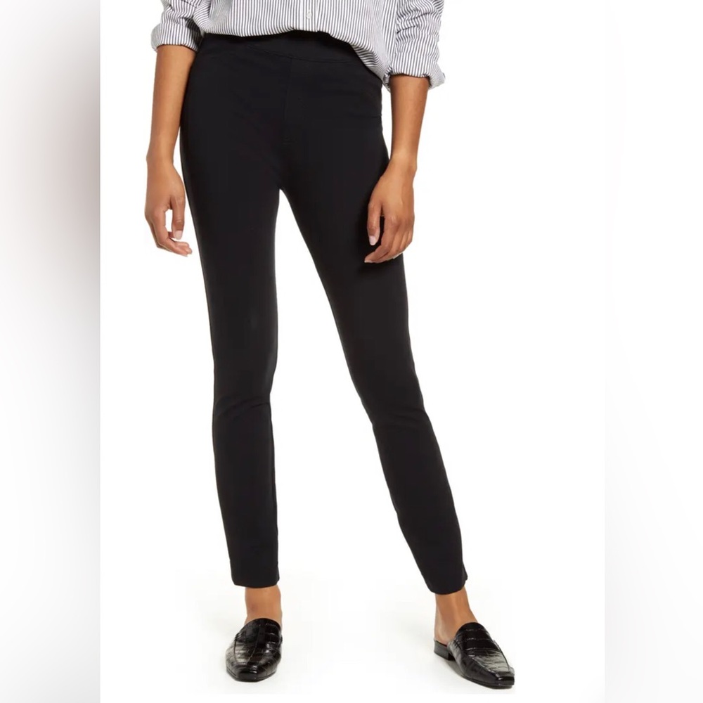 Spanx The Perfect Pant Back Seam Skinny Ankle Pants Black Size XL